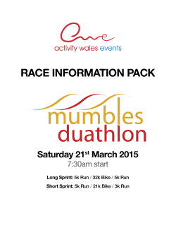 RACE INFORMATION PACK