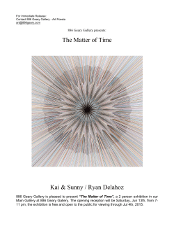 The Matter of Time Kai & Sunny / Ryan Delahoz