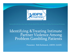Problem gambling and intimate partner violence - 1-888