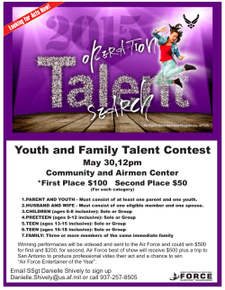 Youth and Family Talent Contest