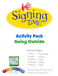 Signing Time Activity Pack: Outside