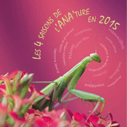 TÃ©lÃ©charger notre Calendrier 2015 - Association des Naturalistes de