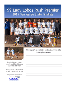 99 Lady Lobos Rush Premier 16U