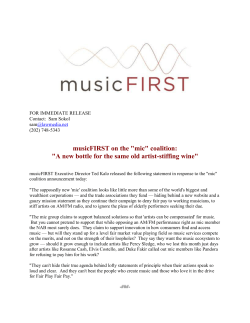 Read musicFIRST`s response here.