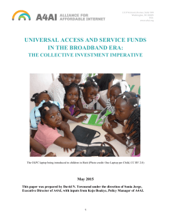 universal access and service funds in the broadband era