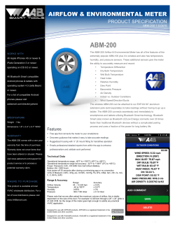 ABM-200 Airflow & Environmental Meter