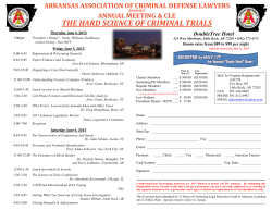 to the 2015 Annual Meeting Agenda and Registration Form