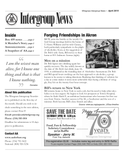 Intergroup Monthly Newsletter (District 10 - Dothan, Al.)