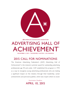 2015 call for nominations april 10, 2015