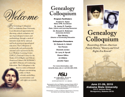 Genealogy Colloquium - African-American Genealogical Society
