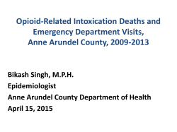 Opioid-Related Intoxication Deaths and Ermgency Department Visits