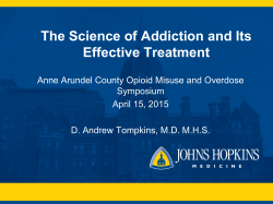 The Science of Opioid Addiction: Treatment Works!