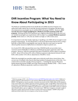 EHR Incentive Program: What You Need to Know About