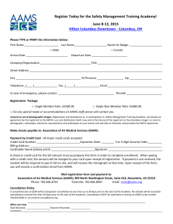 PDF Registration Form - The Association of Air Medical Services