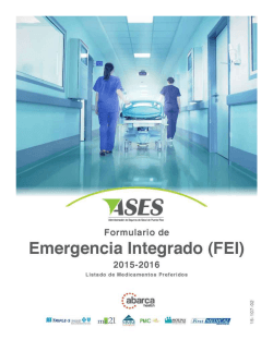 Formulario de Emergencia Integrado (FEI)