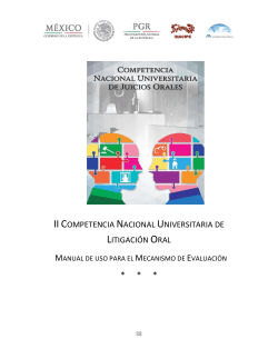 Manual de uso para el mecanismo de evaluaciÃ³n PDF