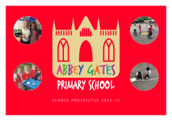SCHOOL PROSPECTUS 2014-15 - Abbey Gates Primary School