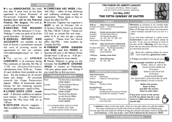 Easter 5 15 - The Parish of Abbots Langley