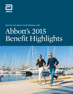 Abbott`s 2015 Benefit Highlights