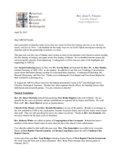 Rev. Joan C. Friesen Executive Minister