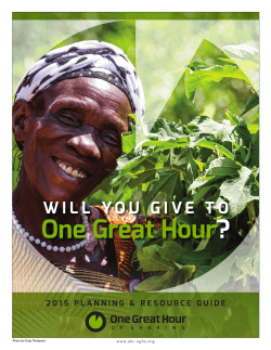 will you give to one great Hour? - ABC