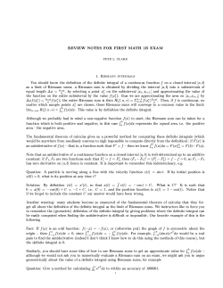 REVIEW NOTES FOR FIRST MATH 1B EXAM PETE L. CLARK 1