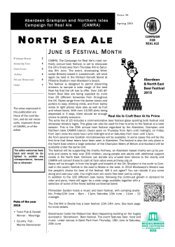 NORTH SEA ALE - Aberdeen, Grampian and Northern Isles