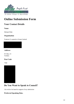 Online Submission Form Your Contact Details