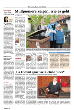 MÃ¼llpioniere zeigen, wie es geht
