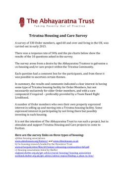 Survey results summary - The Abhayaratna Trust