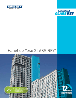 GLASS REYÂ® Panel de Yeso