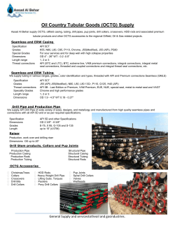 Oil Country Tubular Goods (OCTG) Supply