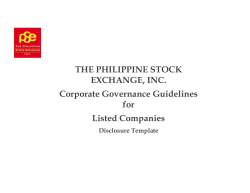2015 PSE Corporate Governance Guidelines