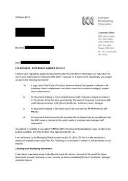 24 March 2015 [Personal information redacted