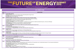 DAY 1 - Bloomberg New Energy Finance