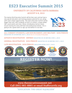 ES23 Executive Summit 2015 - American Board of Recorded Evidence