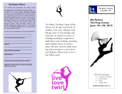 Ab-Salute Twirling Camp June 18