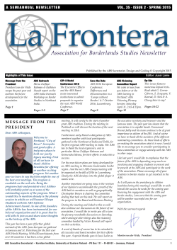 La frontera 35(2) - Association for Borderlands Studies