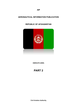 AFGHANISTAN AERONAUTICAL INFORMATION PUBLICATION (AIP)