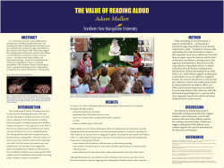 The Value of Reading Aloud