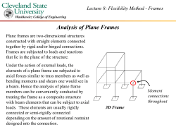 Analysis of Plane Frames