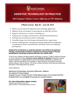 Assistive Technology in Practice - University of Wisconsin