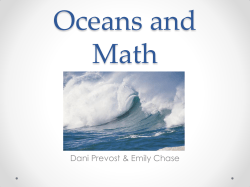 Oceans and Math