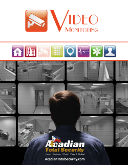 Video Monitoring - Acadian Total Security