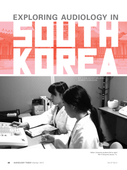 Hunter, Lisa and Gordon, Doris, Exploring Audiology in South Korea