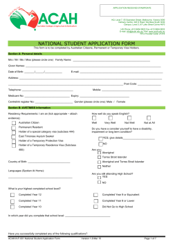 ACAH-N-F-001 National Student Application Form v1.8 Mar 15