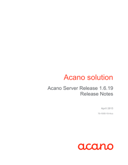 Acano X Series & VM 1.6 Release Notes