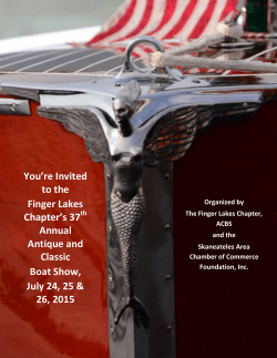 2015 Boat Show Invitation - Finger Lakes Chapter of The Antique