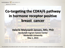 Co-targeting the CDK4/6 pathway in hormone receptor positive