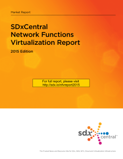 SDxCentral Network Functions Virtualization Report